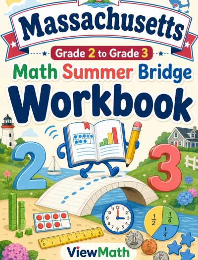 Massachusetts Grade 2 to Grade 3 Math Summer Bridge Workbook