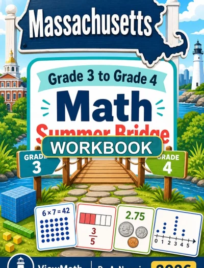 Massachusetts MCAS Grade 3 Math Summer Bridge Workbook