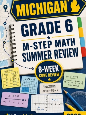Michigan M-STEP Grade 6 Math Summer Review