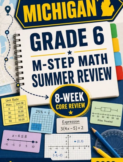 Michigan M-STEP Grade 6 Math Summer Review