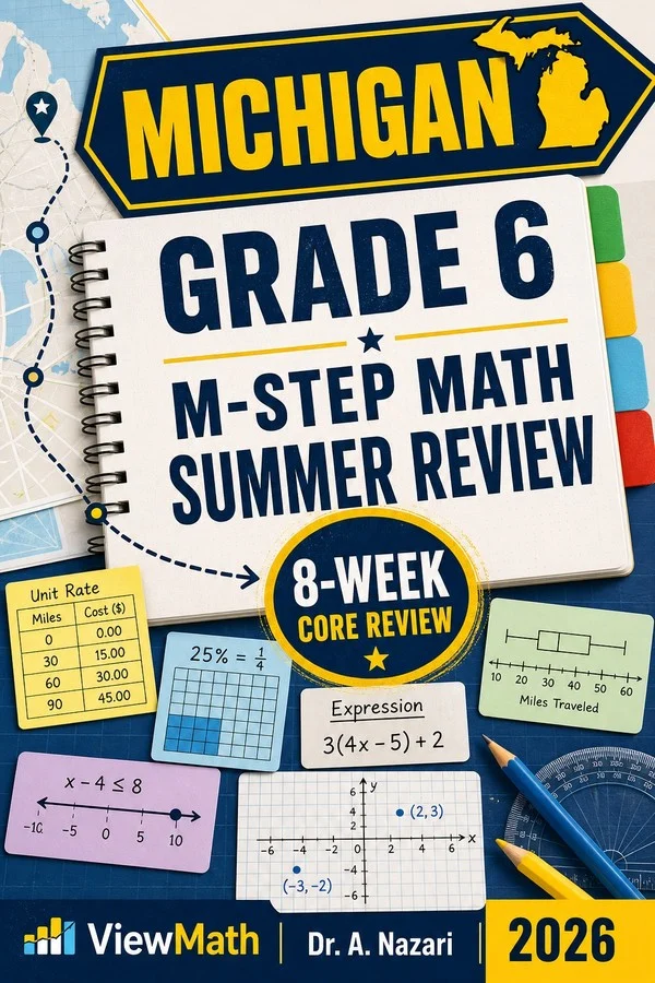 Michigan M-STEP Grade 6 Math Summer Review