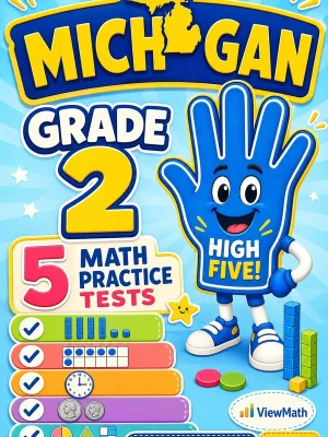 5 Full-Length Michigan Grade 2 Math Practice Tests