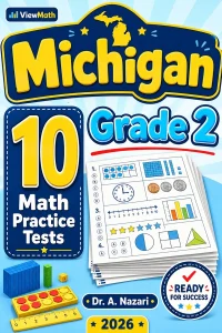 10 Full-Length Michigan Grade 2 Math Practice Tests