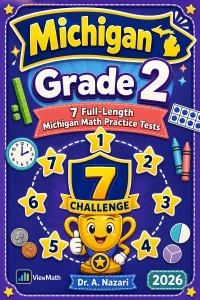 7 Full-Length Michigan Grade 2 Math Practice Tests
