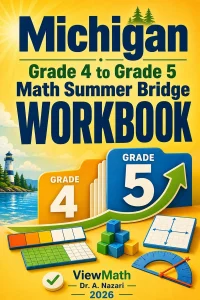Michigan M-STEP Grade 4 Math Summer Bridge Workbook