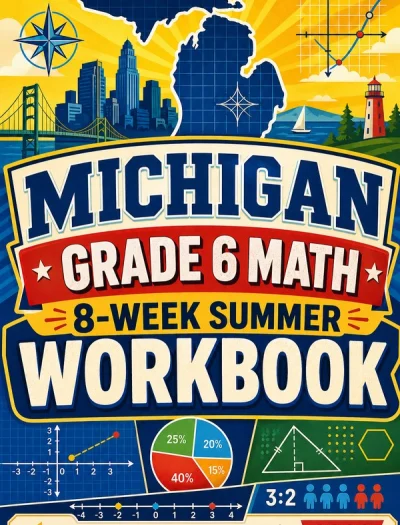 Michigan M-STEP Grade 6 Math Summer Review Workbook