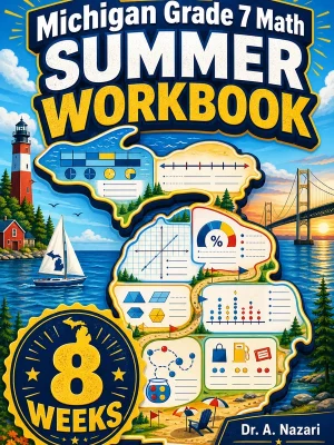 Michigan M-STEP Grade 7 Math Summer Review Workbook