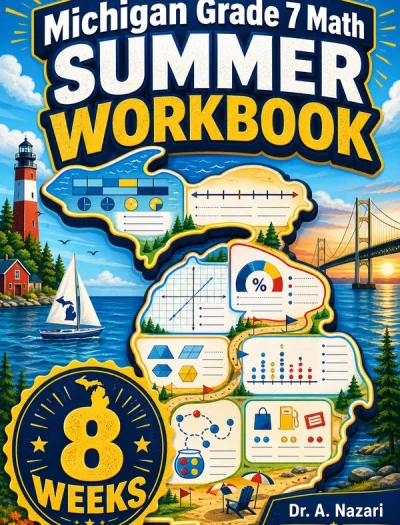 Michigan M-STEP Grade 7 Math Summer Review Workbook