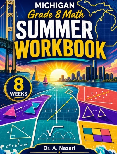 Michigan M-STEP Grade 8 Math Summer Review Workbook