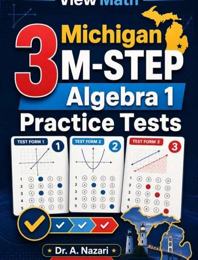 3 Michigan M-STEP Algebra 1 Math Practice Tests