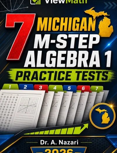 7 Michigan M-STEP Algebra 1 Math Practice Tests