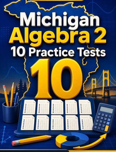 10 Full-Length Michigan Algebra 2 Practice Tests