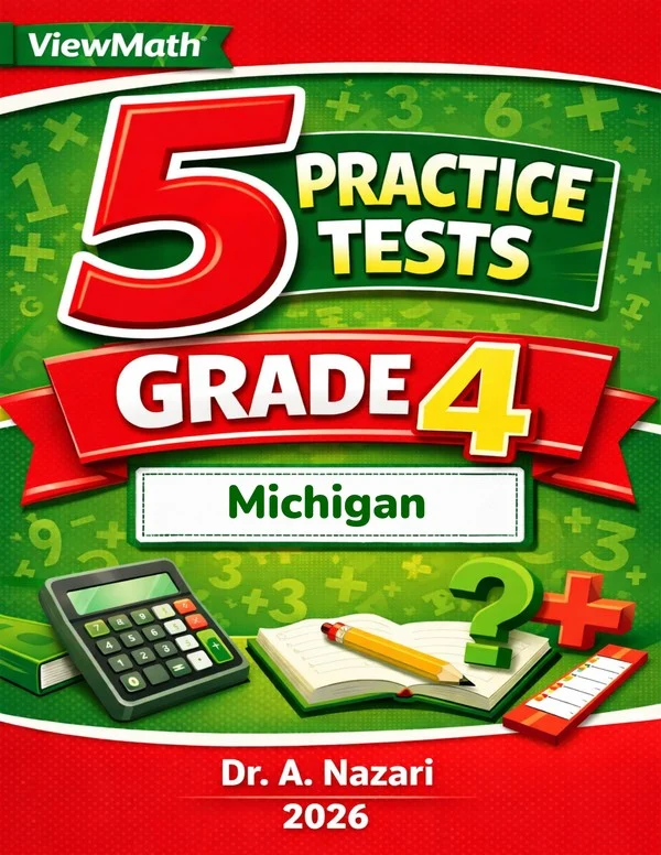 5 Full-Length Michigan M-STEP Grade 4 Math Practice Tests