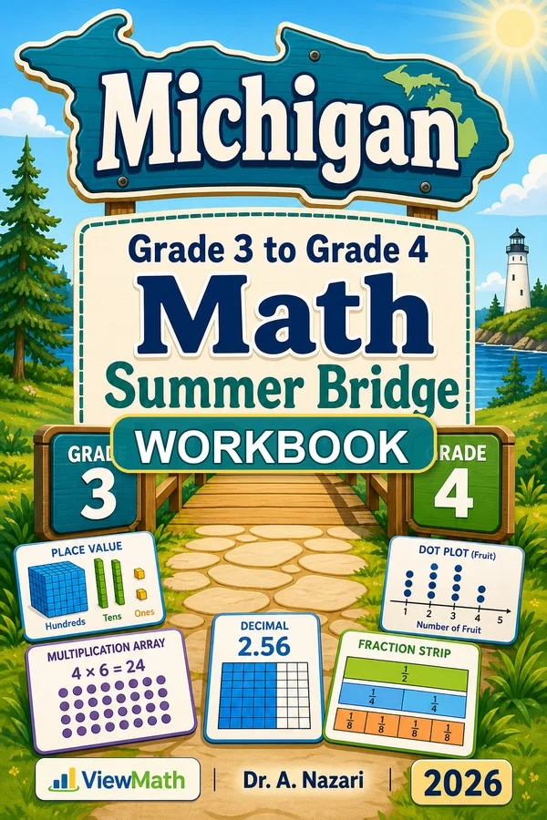 Michigan M-STEP Grade 3 Math Summer Bridge Workbook