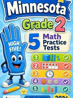 5 Full-Length Minnesota Grade 2 Math Practice Tests