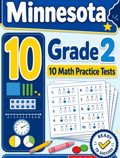 10 Full-Length Minnesota Grade 2 Math Practice Tests
