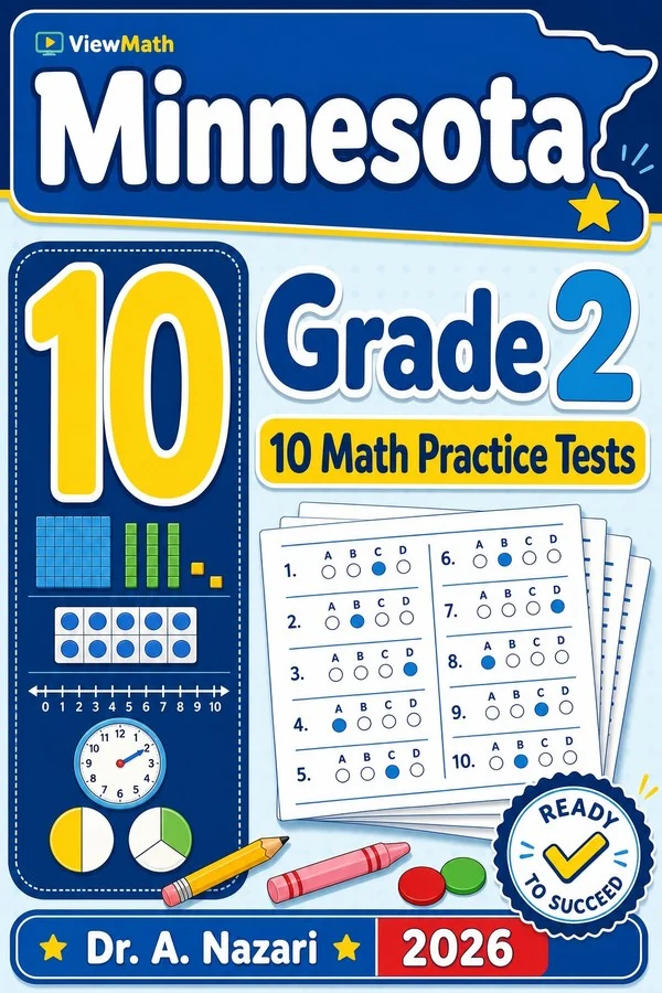 10 Full-Length Minnesota Grade 2 Math Practice Tests