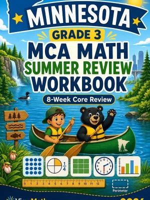 Minnesota MCA Grade 3 Math Summer Review Workbook