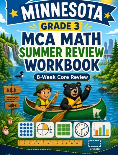 Minnesota MCA Grade 3 Math Summer Review Workbook
