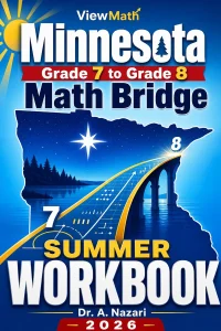 Minnesota MCA Grade 7 to Grade 8 Math Summer Bridge Workbook