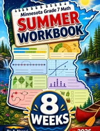 Minnesota MCA Grade 7 Math Summer Review Workbook