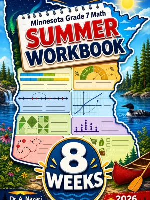 Minnesota MCA Grade 7 Math Summer Review Workbook