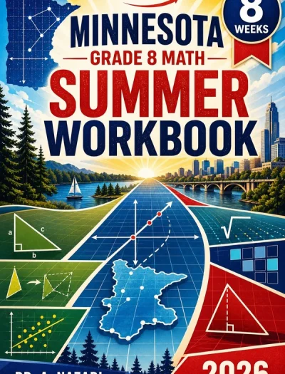 Minnesota MCA Grade 8 Math Summer Review Workbook