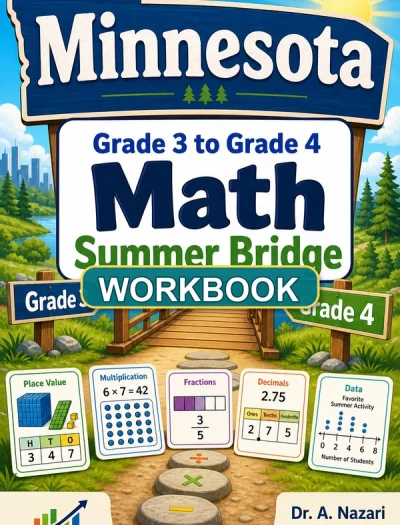 Minnesota MCA Grade 3 Math Summer Bridge Workbook