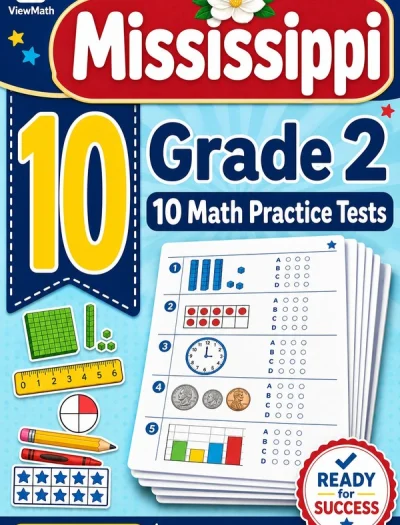 10 Full-Length Mississippi Grade 2 Math Practice Tests