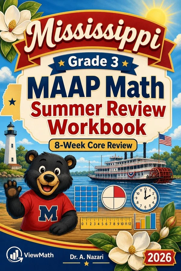 Mississippi MAAP Grade 3 Math Summer Review Workbook