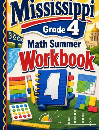 Mississippi MAAP Grade 4 Math Summer Review Workbook