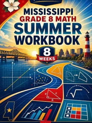 Mississippi MAAP Grade 8 Math Summer Review Workbook