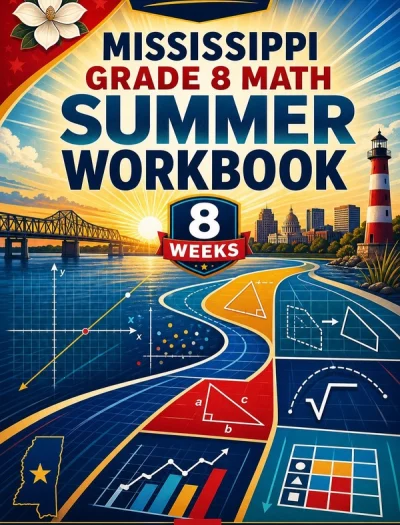 Mississippi MAAP Grade 8 Math Summer Review Workbook