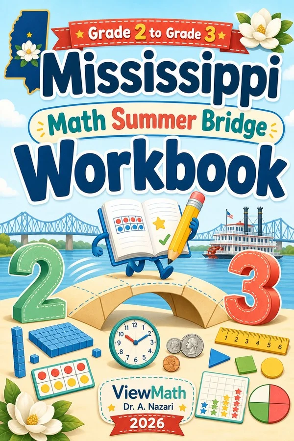 Mississippi Grade 2 to Grade 3 Math Summer Bridge Workbook
