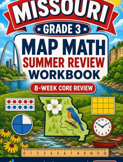 Missouri MAP Grade 3 Math Summer Review Workbook