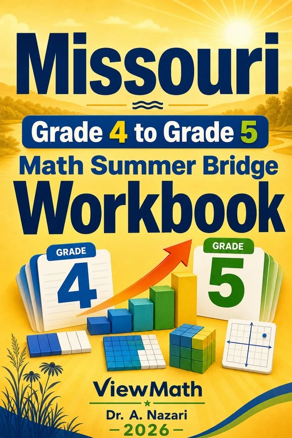 Missouri MAP Grade 4 Math Summer Bridge Workbook