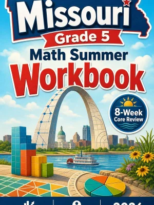 Missouri MAP Grade 5 Math Summer Review Workbook