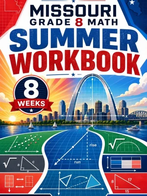 Missouri MAP Grade 8 Math Summer Review Workbook