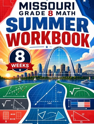 Missouri MAP Grade 8 Math Summer Review Workbook
