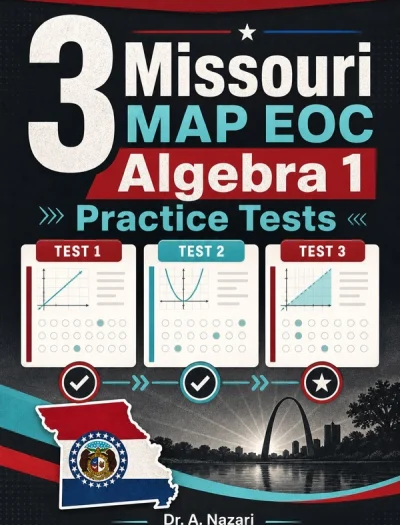 3 Missouri MAP EOC Algebra 1 Math Practice Tests