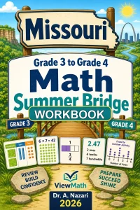 Missouri MAP Grade 3 Math Summer Bridge Workbook