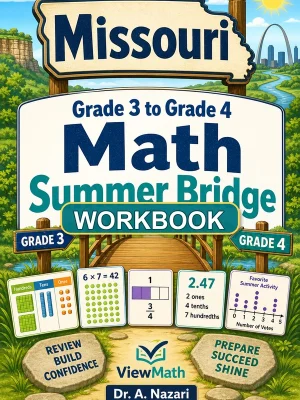 Missouri MAP Grade 3 Math Summer Bridge Workbook