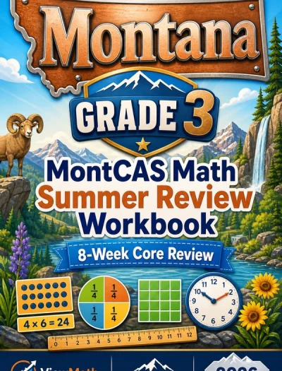 Montana MontCAS Grade 3 Math Summer Review Workbook