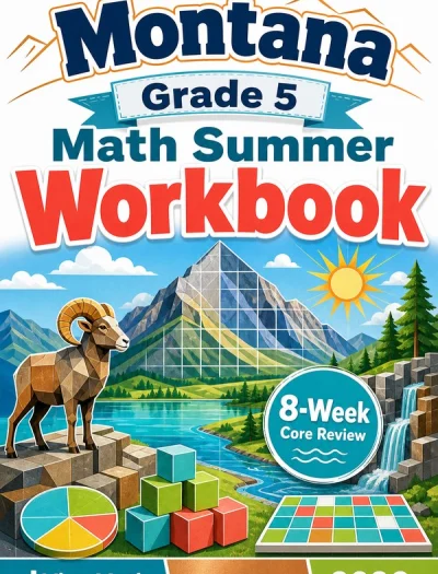 Montana MontCAS Grade 5 Math Summer Review Workbook