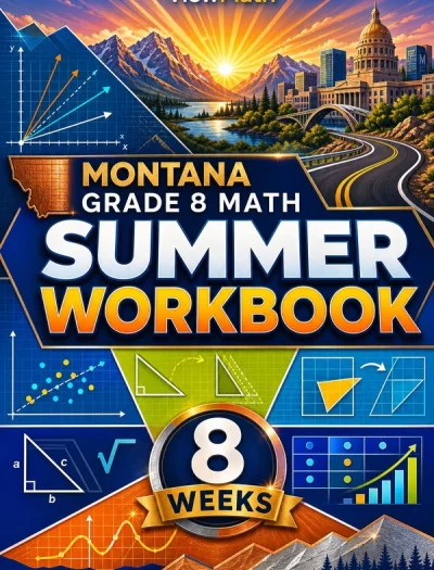 Montana MontCAS Grade 8 Math Summer Review Workbook