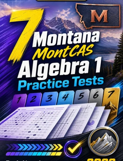 7 Montana MontCAS Algebra 1 Math Practice Tests