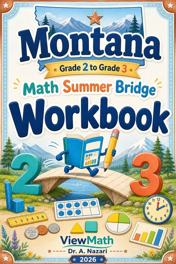 Montana Grade 2 to Grade 3 Math Summer Bridge Workbook