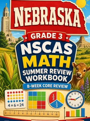 Nebraska NSCAS Grade 3 Math Summer Review Workbook