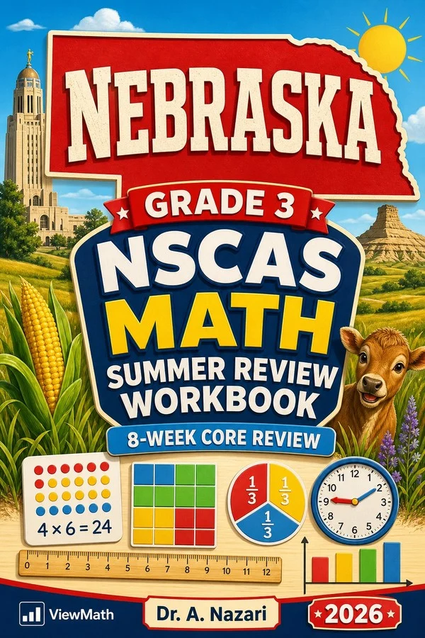 Nebraska NSCAS Grade 3 Math Summer Review Workbook