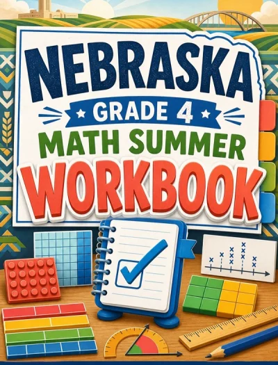 Nebraska NSCAS Grade 4 Math Summer Review Workbook